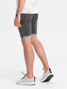Ombre Clothing Pánske džínsové šortky so zahrnutými nohavicami Ombre Clothing