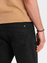 Ombre Clothing Pánske džínsové šortky so zahrnutými nohavicami Ombre Clothing