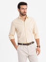 Ombre Clothing Pastelová bavlnená pánska košeľa oxford Ombre Clothing