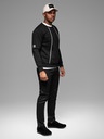 Ombre Clothing Praná pánska mikina s ozdobným prešitím pri výstrihu Ombre Clothing