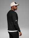 Ombre Clothing Praná pánska mikina s ozdobným prešitím pri výstrihu Ombre Clothing