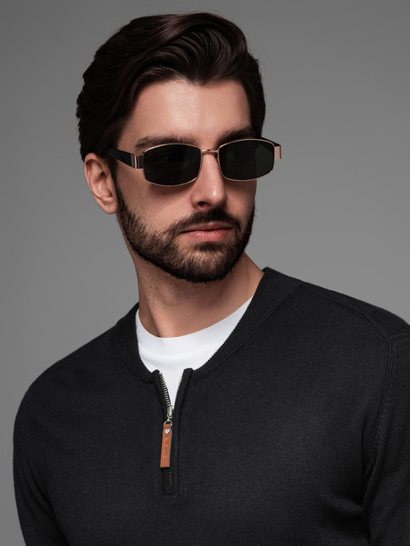 Ombre Clothing Pánsky pletený sveter so štruktúrovanými bodkami Ombre Clothing