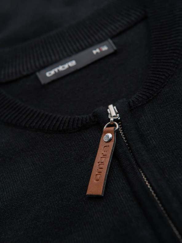 Ombre Clothing Pánsky pletený sveter so štruktúrovanými bodkami Ombre Clothing