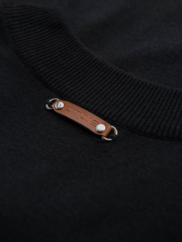 Ombre Clothing Pánsky pletený sveter so štruktúrovanými bodkami Ombre Clothing