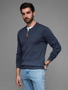 Ombre Clothing Pánsky pletený sveter so štruktúrovanými bodkami Ombre Clothing