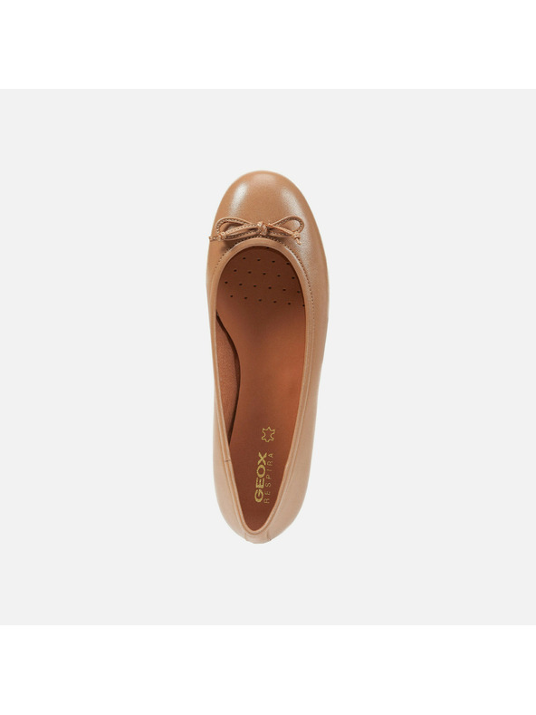 Geox Hnedé dámske balerínky Geox Palmaria
