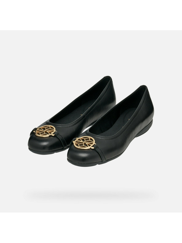 Geox Čierne dámske balerínky Geox Annytah