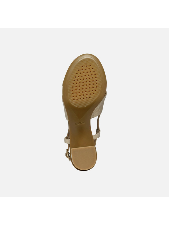 Geox Zlaté dámske sandále Geox Aurely 50