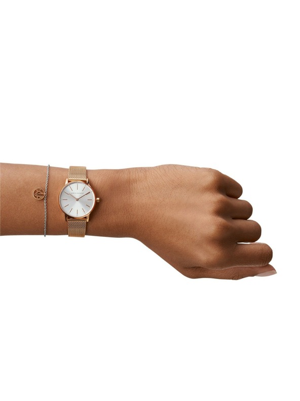 Armani Exchange Darčeková sada hodiniek a náramku Armani Exchange LOLA AX7121