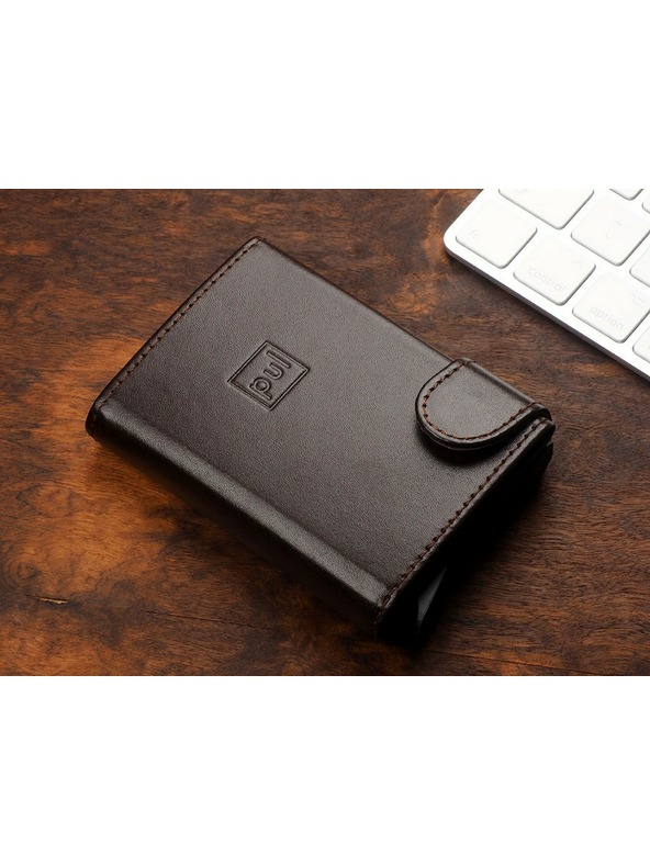 Pularys Pánska kožená peňaženka Pularys Solo hnedá