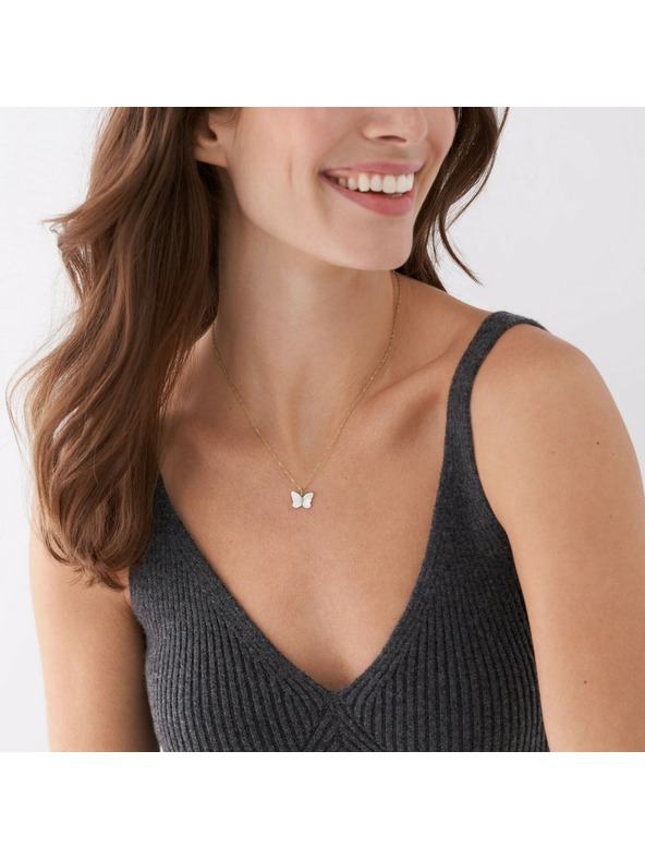 Fossil Dámsky oceľový náhrdelník Fossil JF04424710