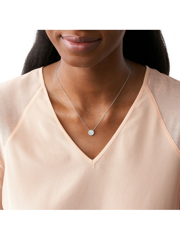 Fossil Dámsky strieborný náhrdelník Fossil JFS00520040