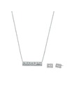 Michael Kors Dámsky strieborný náhrdelník Michael Kors MKC1688SET