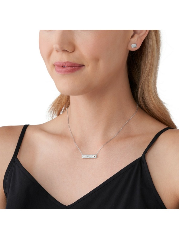 Michael Kors Dámsky strieborný náhrdelník Michael Kors MKC1688SET