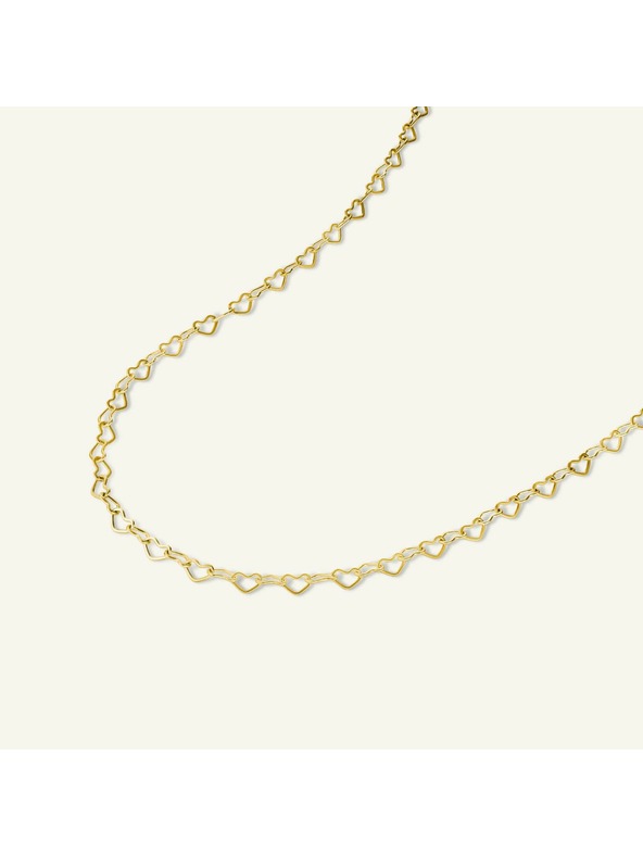 Rosefield Rosefield náhrdelník zlatej farby Heart Chain JNHCG-J684
