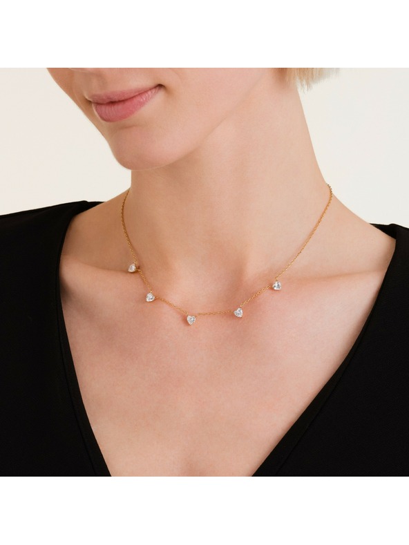 Rosefield Rosefield dámsky náhrdelník pozlátený JNRHG-J1005