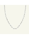 Rosefield Rosefield náhrdelník striebornej farby Hammered Chain JNHCS-J629