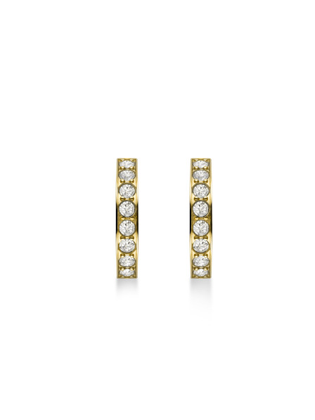 Rosefield Rosefield náušnice zlatej farby Crystal Hoops JECHG-J571
