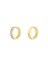 Rosefield Rosefield náušnice zlatej farby Crystal Hoops JECHG-J571