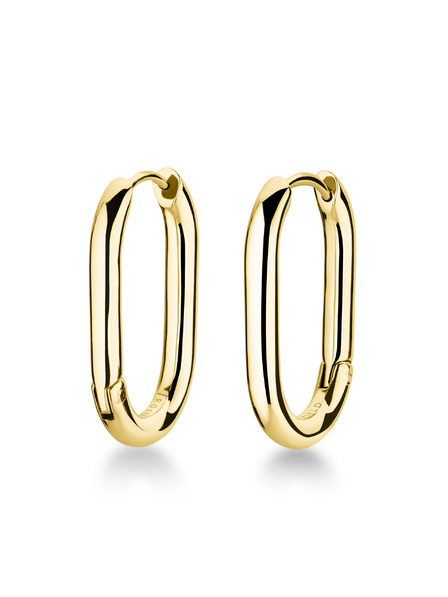 Rosefield Rosefield náušnice zlatej farby Large Oval Hoops JEOLG-J567