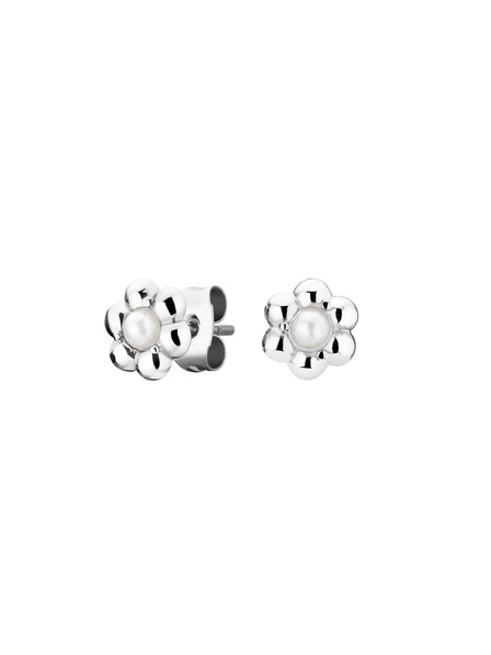 Rosefield Rosefield náušnice v striebornej farbe Daisy Flower Studs JEDFS-J671