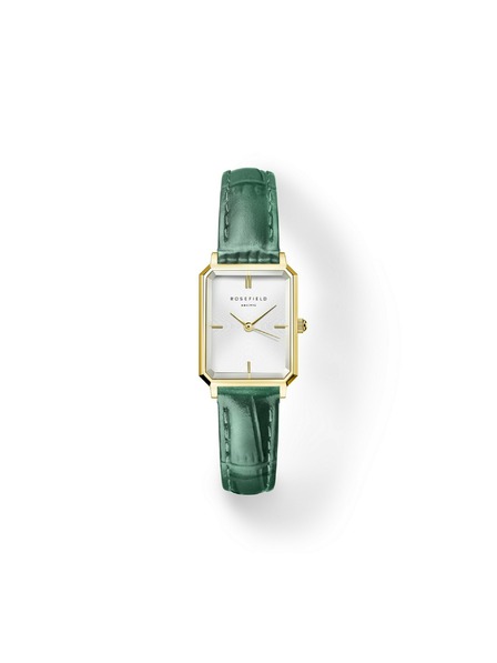 Rosefield Dámske hodinky Rosefield Octagon XS Emerald Leather OWGLG-O86
