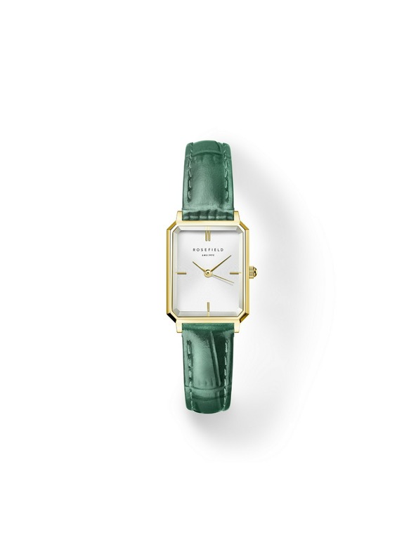 Rosefield Dámske hodinky Rosefield Octagon XS Emerald Leather OWGLG-O86
