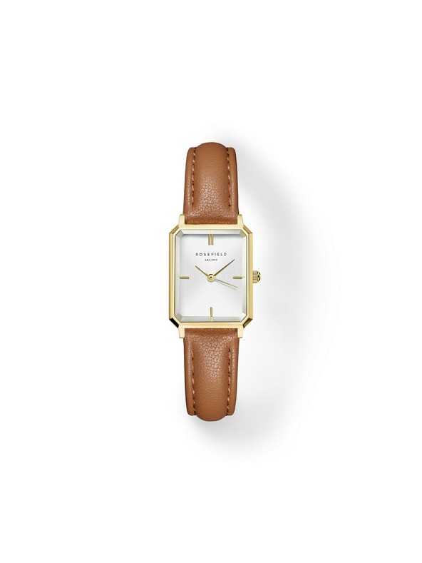 Rosefield Dámske hodinky Rosefield Octagon XS Camel Leather OWBLG-O85