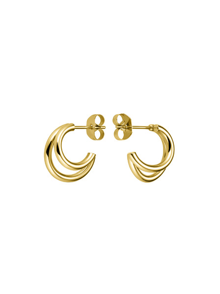 Rosefield Rosefield náušnice zlatej farby Double Hoops JEDHG-J575