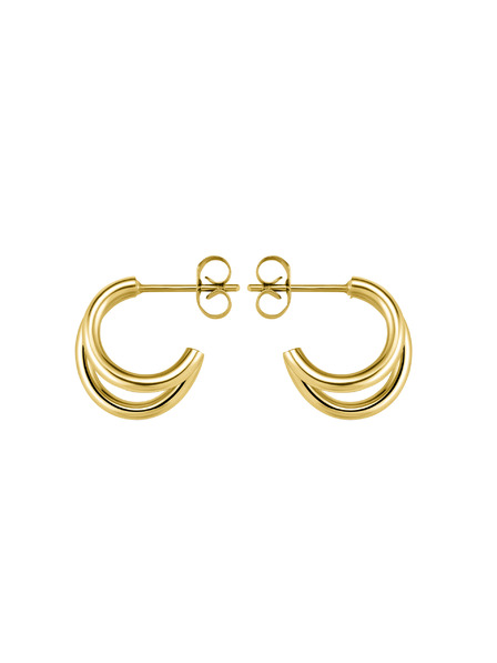Rosefield Rosefield náušnice zlatej farby Double Hoops JEDHG-J575