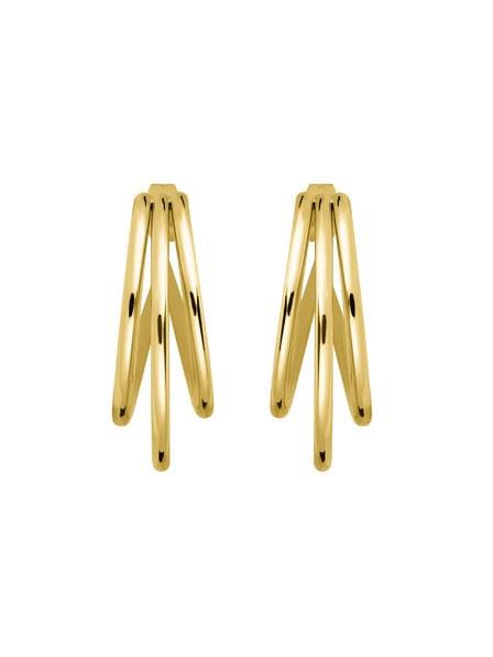 Rosefield Rosefield náušnice zlatej farby Triple Hoops JETHG-J573