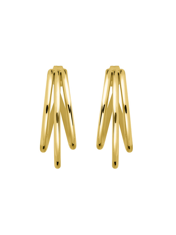Rosefield Rosefield náušnice zlatej farby Triple Hoops JETHG-J573