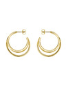 Rosefield Rosefield náušnice zlatej farby Triple Hoops JETHG-J573