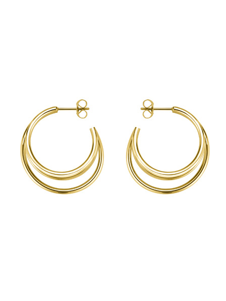 Rosefield Rosefield náušnice zlatej farby Triple Hoops JETHG-J573
