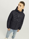 Jack & Jones Jack & Jones Pánska čierna prešívaná bunda