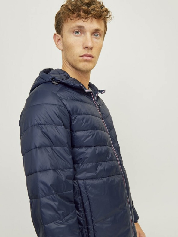 Jack & Jones Jack & Jones Pánska tmavomodrá prešívaná bunda