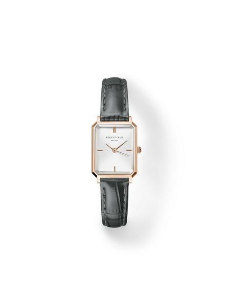 Rosefield Dámske hodinky Rosefield Octagon XS Grey Leather OWGLR-O87