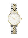 Rosefield Rosefield hodinky 26SGD-269 The Small Edit White Steel Silver Gold Duo