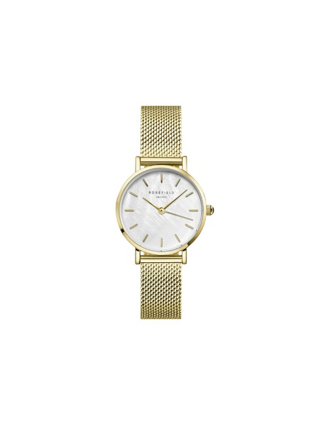 Rosefield Dámske hodinky Rosefield Small Edit Mesh Gold SMGMG-S06