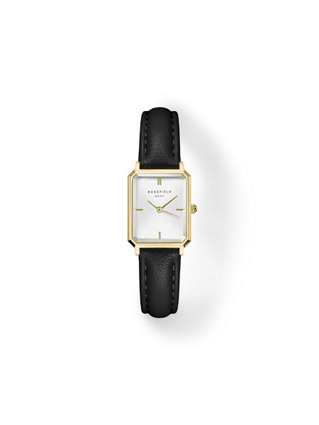 Rosefield Dámske hodinky Rosefield Octagon XS Black Leather OWBLG-O84