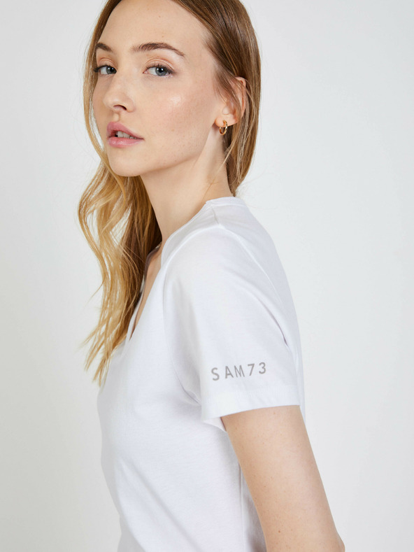 Sam 73 Biele dámske tričko SAM 73 Una