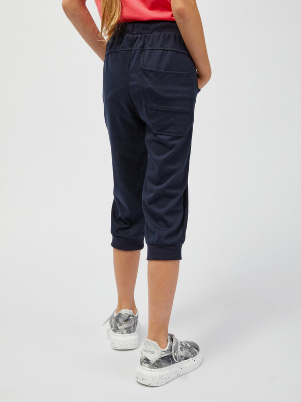 Sam 73 Tmavomodré dievčenské trojštvrťové tepláky SAM73 Rudolph