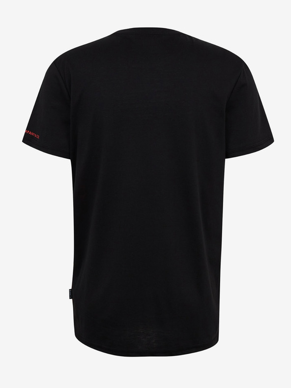 Sam 73 Čierno-červené pánske tričko SAM73 Cetus