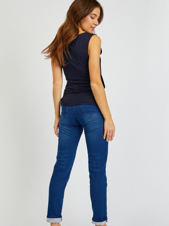 Sam 73 Tmavomodré dámske základné tielko SAM73 Lupus