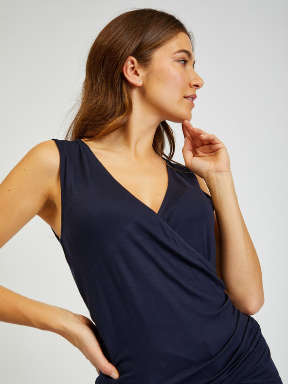 Sam 73 Tmavomodré dámske základné tielko SAM73 Lupus