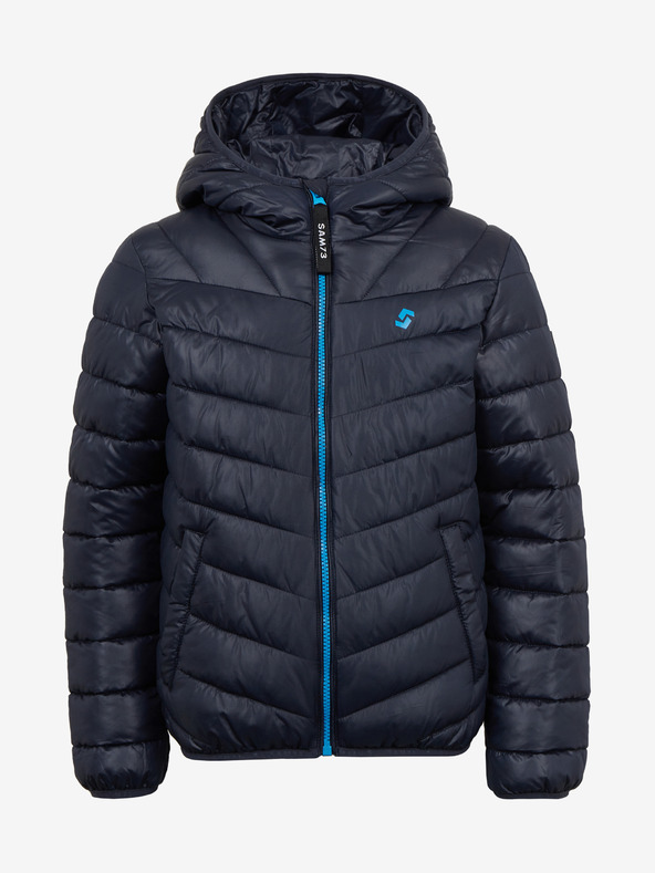 Sam 73 Tmavomodrá chlapčenská prešívaná bunda SAM 73 Kyain