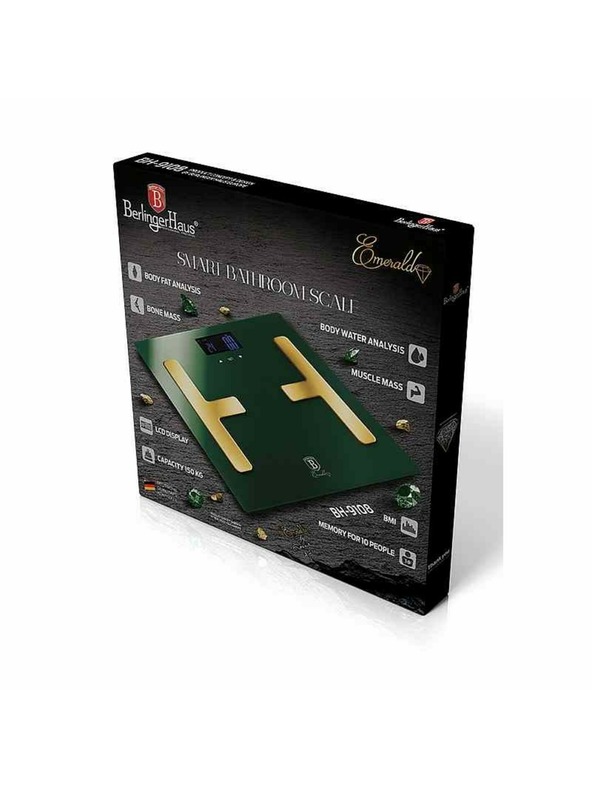 Berlingerhaus Osobná váha Smart s telesnou analýzou 150 kg Emerald Collection BERLINGERHAUS