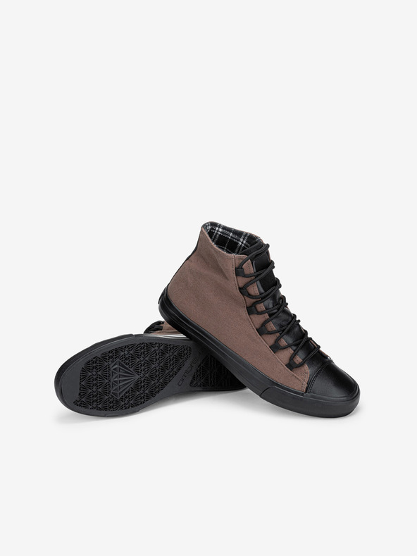 Ombre Clothing Čierno-hnedé pánske tenisky Ombre Clothing T378