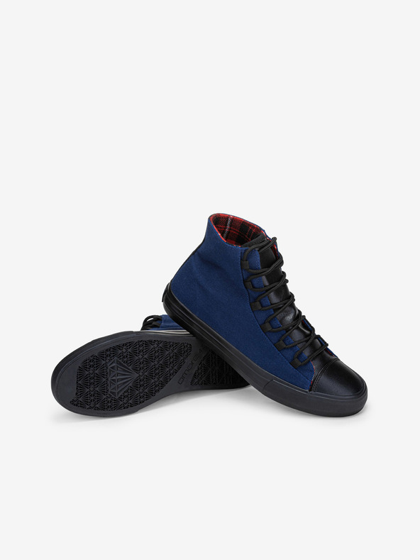 Ombre Clothing Čierno-modré pánske tenisky Ombre Clothing T378