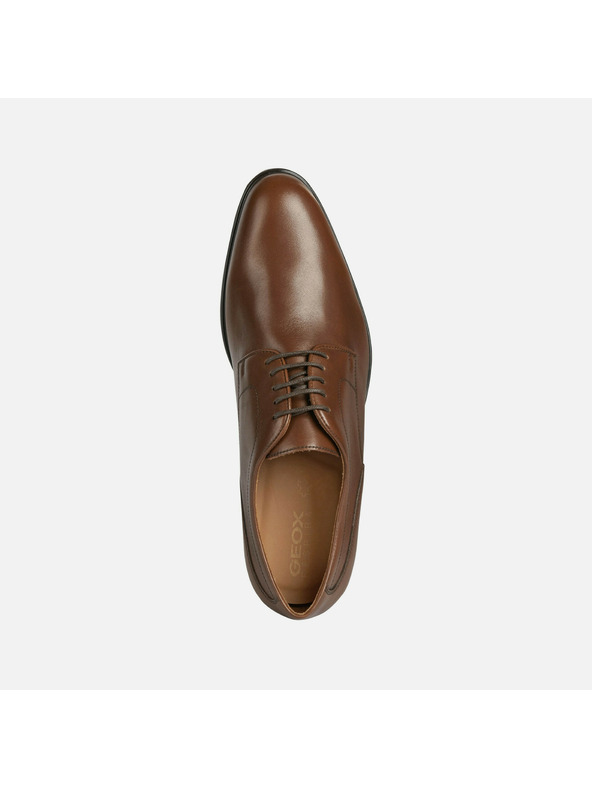 Geox Hnedá pánska spoločenská obuv Geox Iacopo